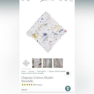 Charming Animal Print Cotton Swaddle